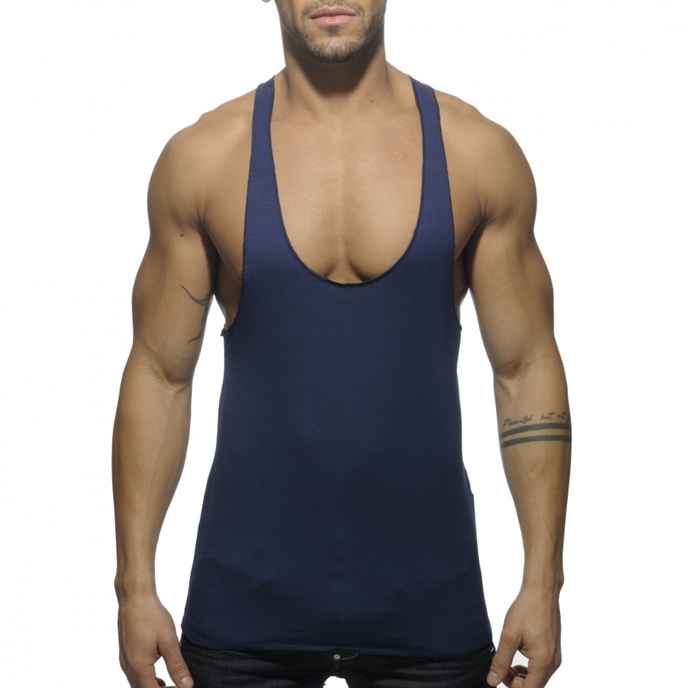 AD340 - Tank Back Printed - NAVY