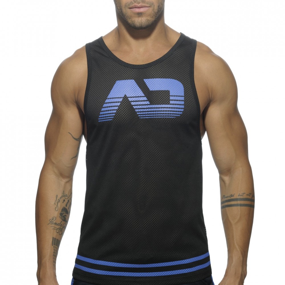 AD492 Fetish AD Mesh Tank Top - ROYAL