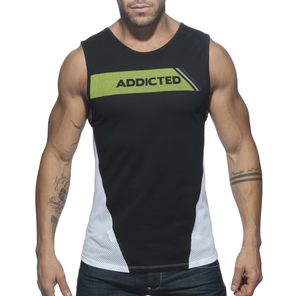AD630 Addicted Tank Top - BLACK