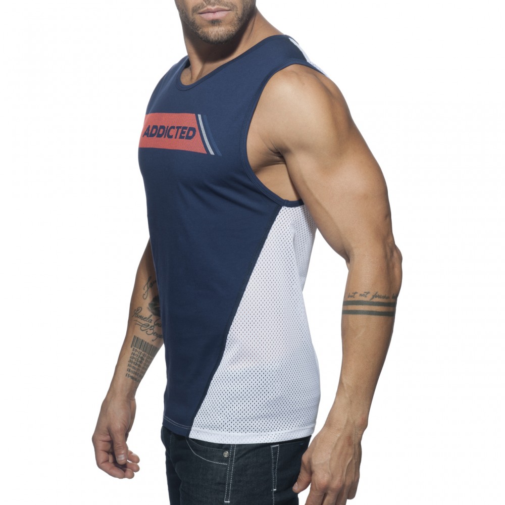 AD630 Addicted Tank Top - NAVY