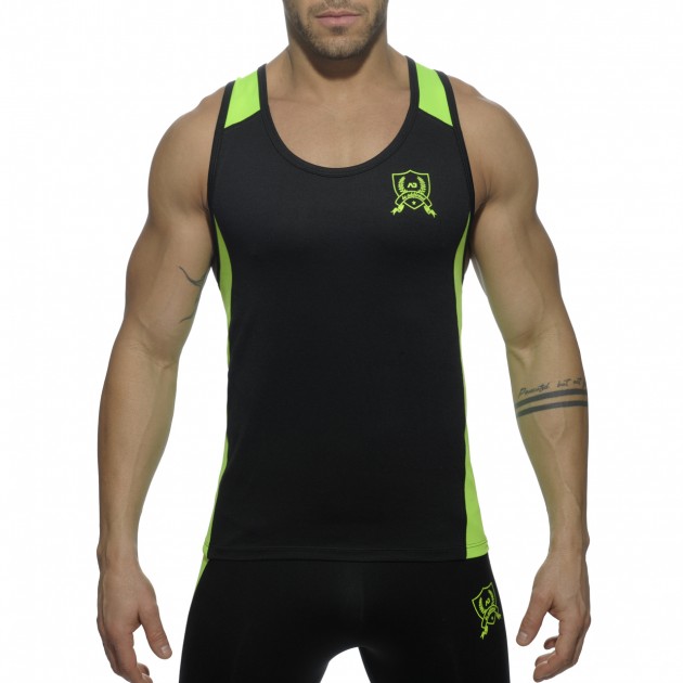 AD426 Panel Tank Top - BLACK