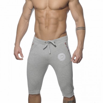 SP047 Pique Knee Length Pant - HEATHER GREY