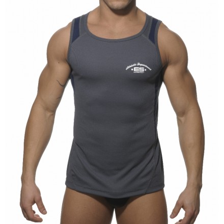 TS018 Training Tanktop - CHARCOAL/NAVY