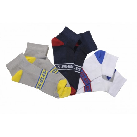SCK04P Pack 3 Ankle Socks - 3 COLOURS