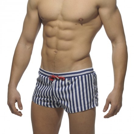 1438 Venice Short Swim Short - NAVY-WHITE STRIPES